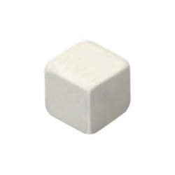 CUBO LISO RESINA BRANCO - 16x16x16 mm