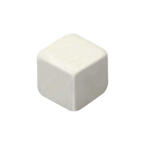 CUBO LISO RESINA BRANCO - 16x16x16 mm