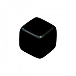 CUBO LISO RESINA PRETO - 16x16x16 mm