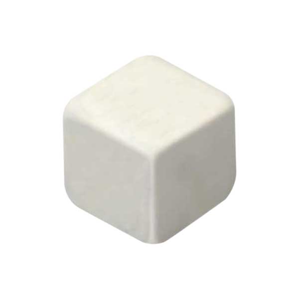 CUBO LISO RESINA BRANCO - 18x18x18 mm