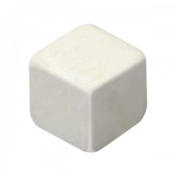 CUBO LISO RESINA BRANCO - 20x20x20 mm