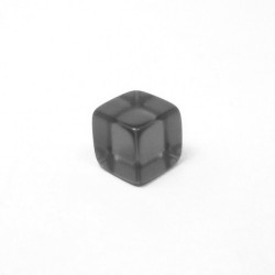 CUBO LISO RESINA TRANSLÚCIDO PRETO - 10x10x10 mm