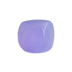DADO / CUBO LISO PLÁSTICO TRANSLÚCIDO LILÁS - 16x16x16 mm