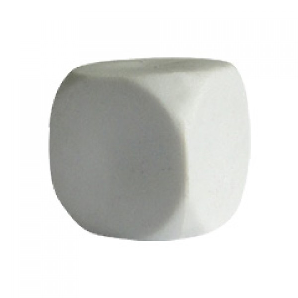 DADO / CUBO LISO PLÁSTICO FECHADO BRANCO - 20x20x20 mm