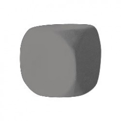 DADO / CUBO LISO PLÁSTICO FECHADO CINZA - 20x20x20 mm