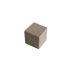 CUBO LISO MADEIRA CINZA - 9x9x9 mm