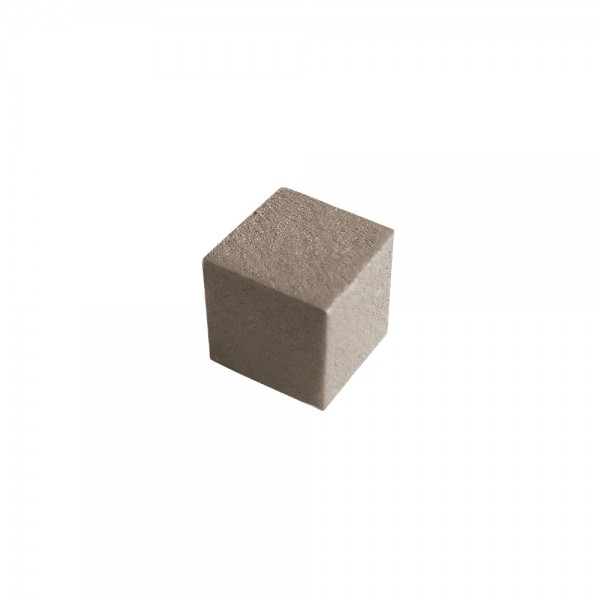 CUBO LISO MADEIRA CINZA- 9x9x9 mm