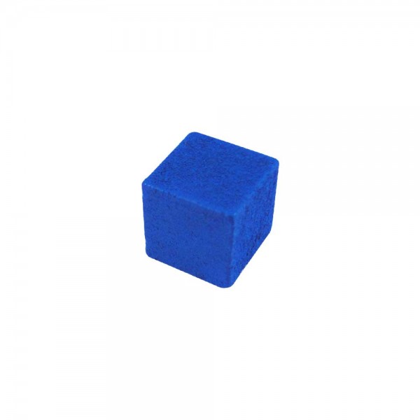 CUBO LISO MADEIRA AZUL - 9x9x9 mm