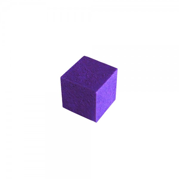 CUBO LISO MADEIRA ROXO - 9x9x9 mm