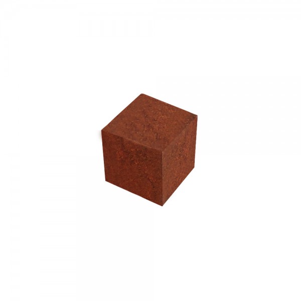 CUBO LISO MADEIRA METALIZADO BRONZE - 9x9x9 mm