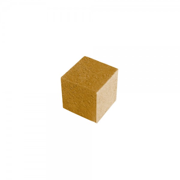 CUBO LISO MADEIRA CHOCOLATE - 9x9x9 mm