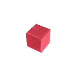 CUBO LISO MADEIRA ROSA - 9x9x9 mm