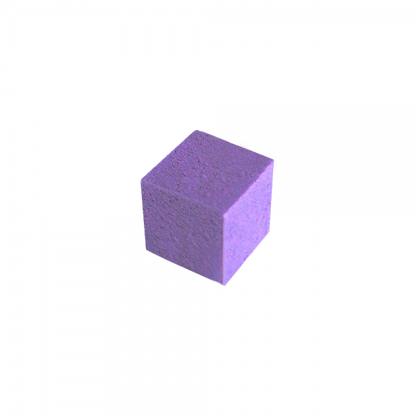 CUBO LISO MADEIRA LILÁS - 9x9x9 mm