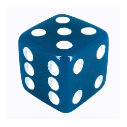 DADO 6 LADOS AZUL - 26x26x26 mm