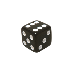 DADO 6 LADOS PRETO - 14x14x14 mm