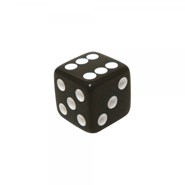 DADO 6 LADOS PRETO - 14x14x14 mm