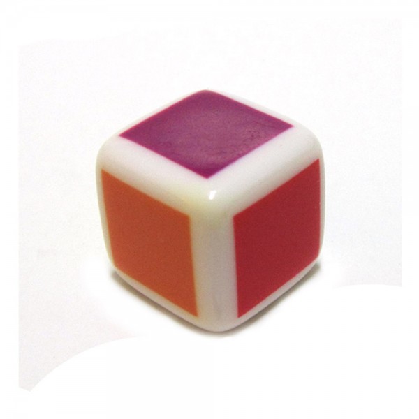 DADO 6 LADOS COLORIDO - 16x16x16 mm