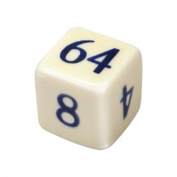 DADO BRANCO PARA GAMÃO - 14x14x14 mm