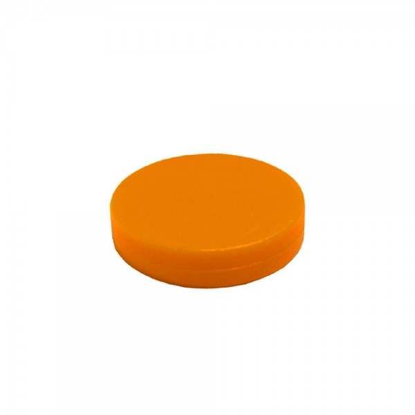 FICHA PLÁSTICO FECHADO LARANJA - 20x04 mm