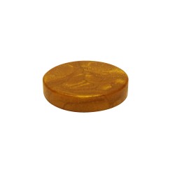 FICHA PLÁSTICO FECHADO MÁRMORE DOURADO - 20x04 mm