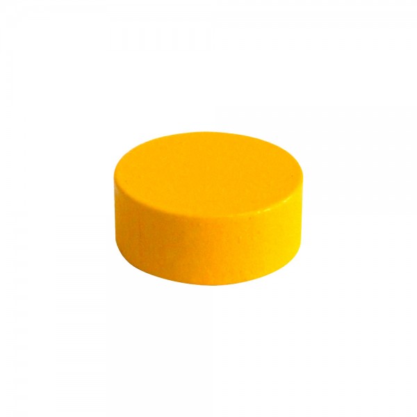 FICHA MADEIRA AMARELO - 20x6 mm