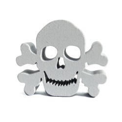 CAVEIRA (mod.3) BRANCA 30x20x6 mm