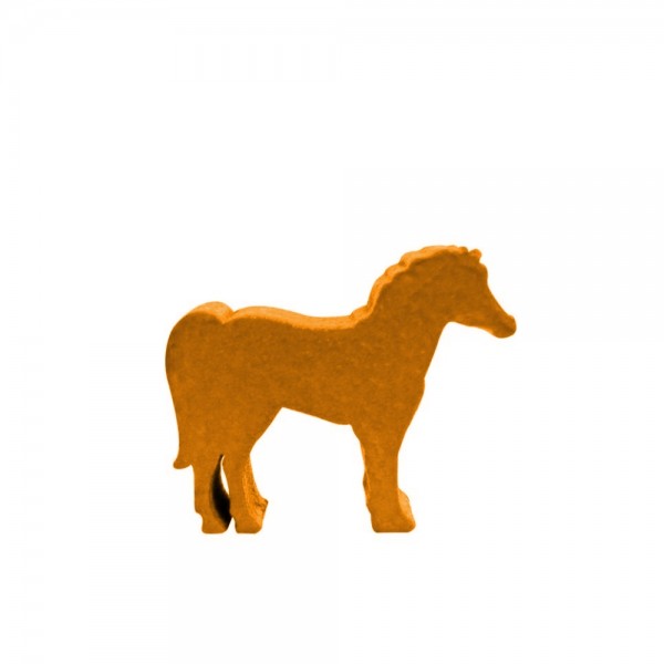 CAVALO LARANJA - 20x15x6 mm