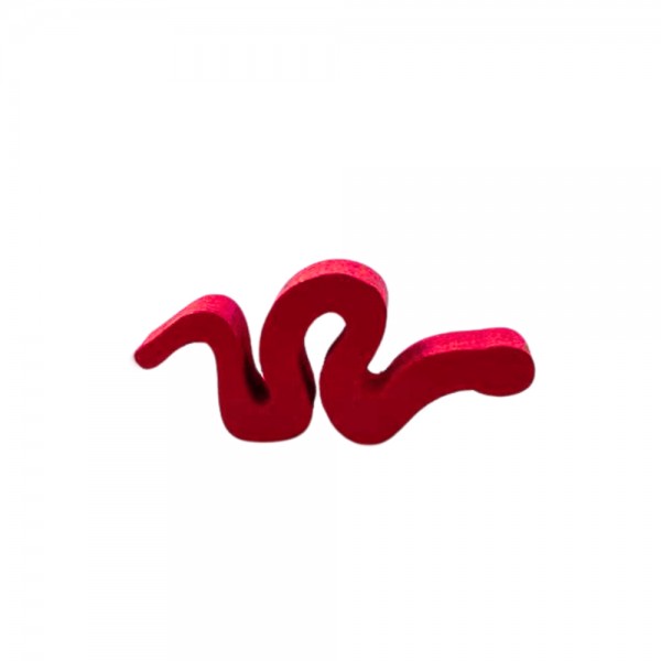 SERPENTE (MOD.2) VERMELHA - 36x17x6 mm 