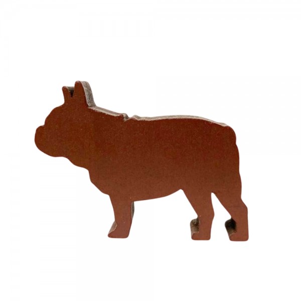  CACHORRO  BULLDOG MARROM( (MOD.4 ) - 50x34x9 mm