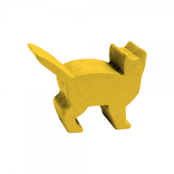 GATO (mod.3) AMARELO - 25x19x9 mm