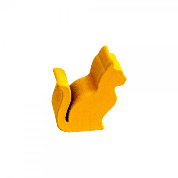 GATO (mod.2) AMARELO - 17x20x9 mm