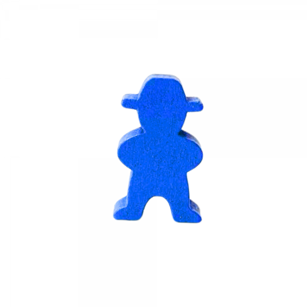 MEEPLE COWBOY AZUL - 20x12x6 mm