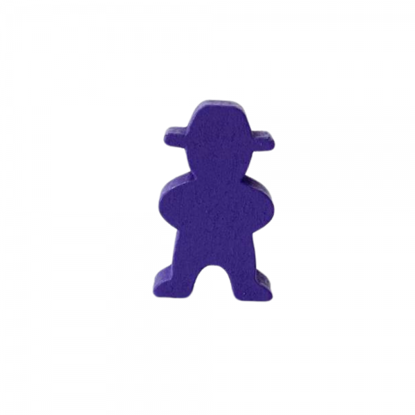 MEEPLE COWBOY LILÁS - 20x12x6 mm