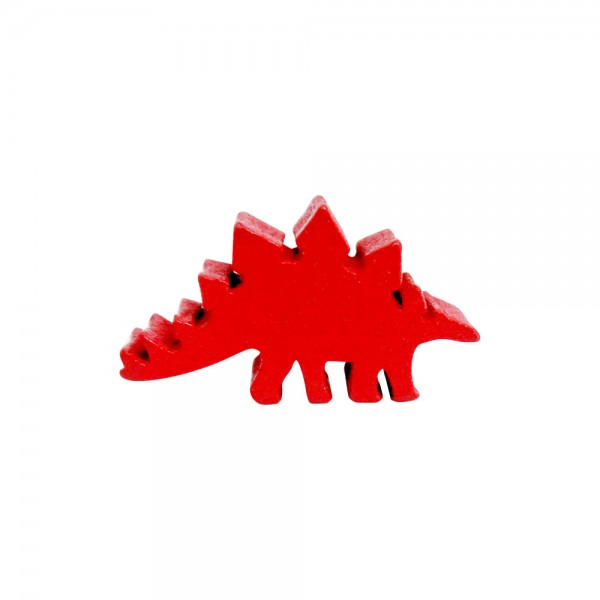 DINOSSAURO ESTEGOSSAURO VERMELHO - 33x18x9 mm