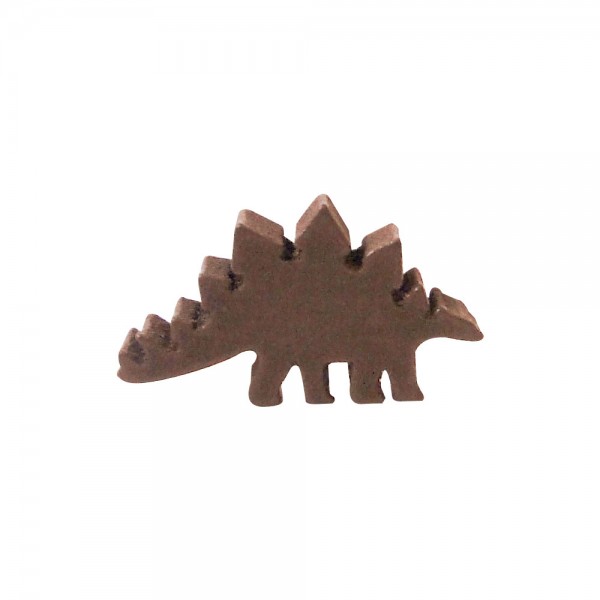 DINOSSAURO ESTEGOSSAURO MARROM - 33x18x9 mm