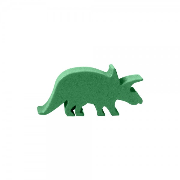 DINOSSAURO STYRACOSAURUS VERDE CLARO - 33x14x9 mm