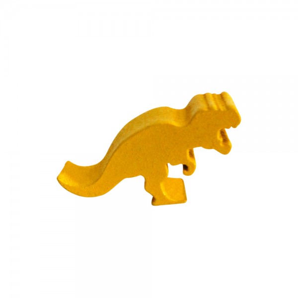 DINOSSAURO T-REX AMARELO - 33x17x9 mm