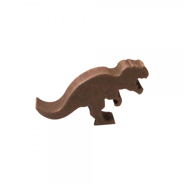 DINOSSAURO T-REX MARROM - 33x17x9 mm