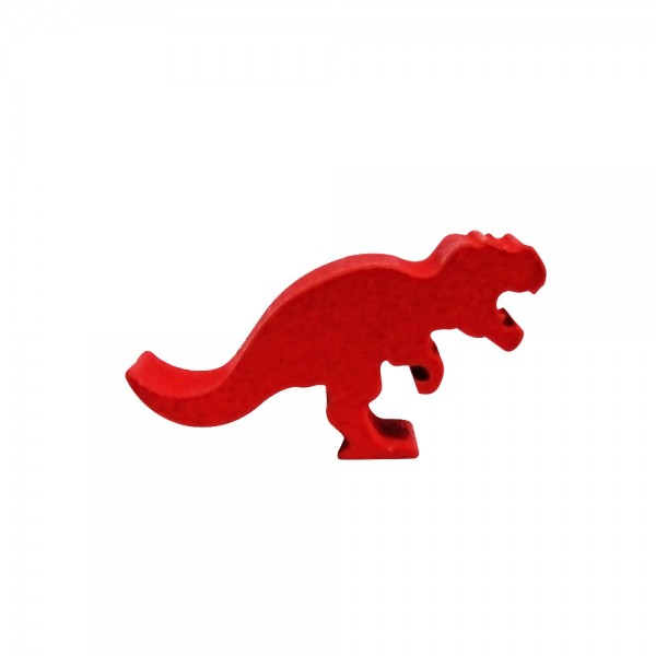 DINOSSAURO T-REX VERMELHO - 33x17x9 mm