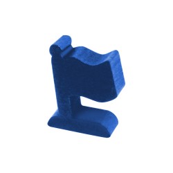 BANDEIRA (MOD.1) AZUL - 20x15x6 mm