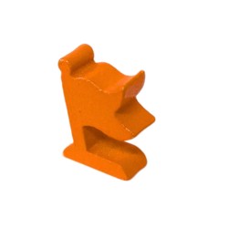 BANDEIRA (MOD.2) LARANJA - 20x15x6 mm