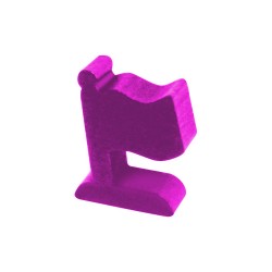 BANDEIRA (MOD.1) ROSA - 20x15x6 mm