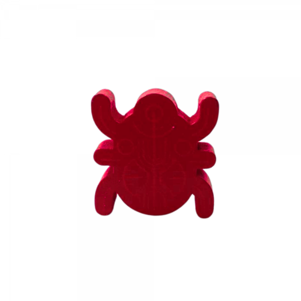 ESCARAVELHO VERMELHO - 24x24x6 mm