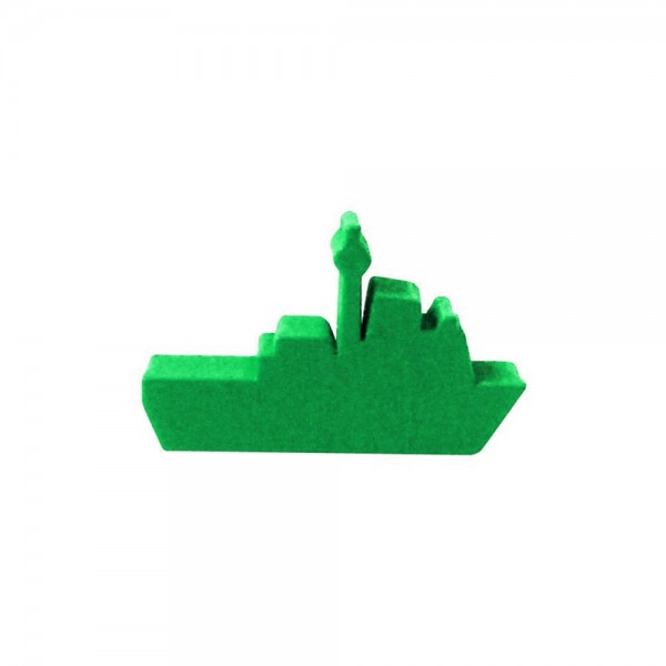 NAVIO DE GUERRA (mod.1) VERDE- 32x19x9 mm