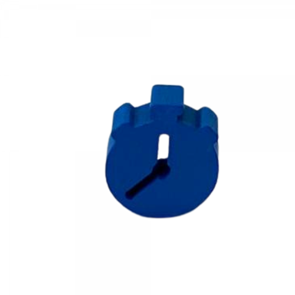 RELÓGIO MADEIRA AZUL - 20x17x6 mm
