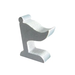 BANDEIRA (MOD.3) BRANCA - 20x15x6 mm