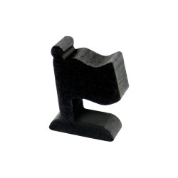 BANDEIRA (MOD.1) PRETA - 20x15x6 mm