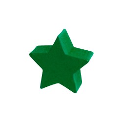 ESTRELA VERDE ESCURO - 16x16x6 mm