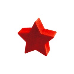 ESTRELA VERMELHA - 16x16x6 mm