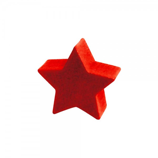 ESTRELA VERMELHA - 16x16x6 mm